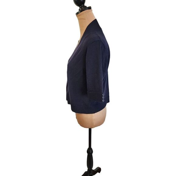 89th and Madison Navy Blue Open Cardigan in a Large - Picture 2 of 7